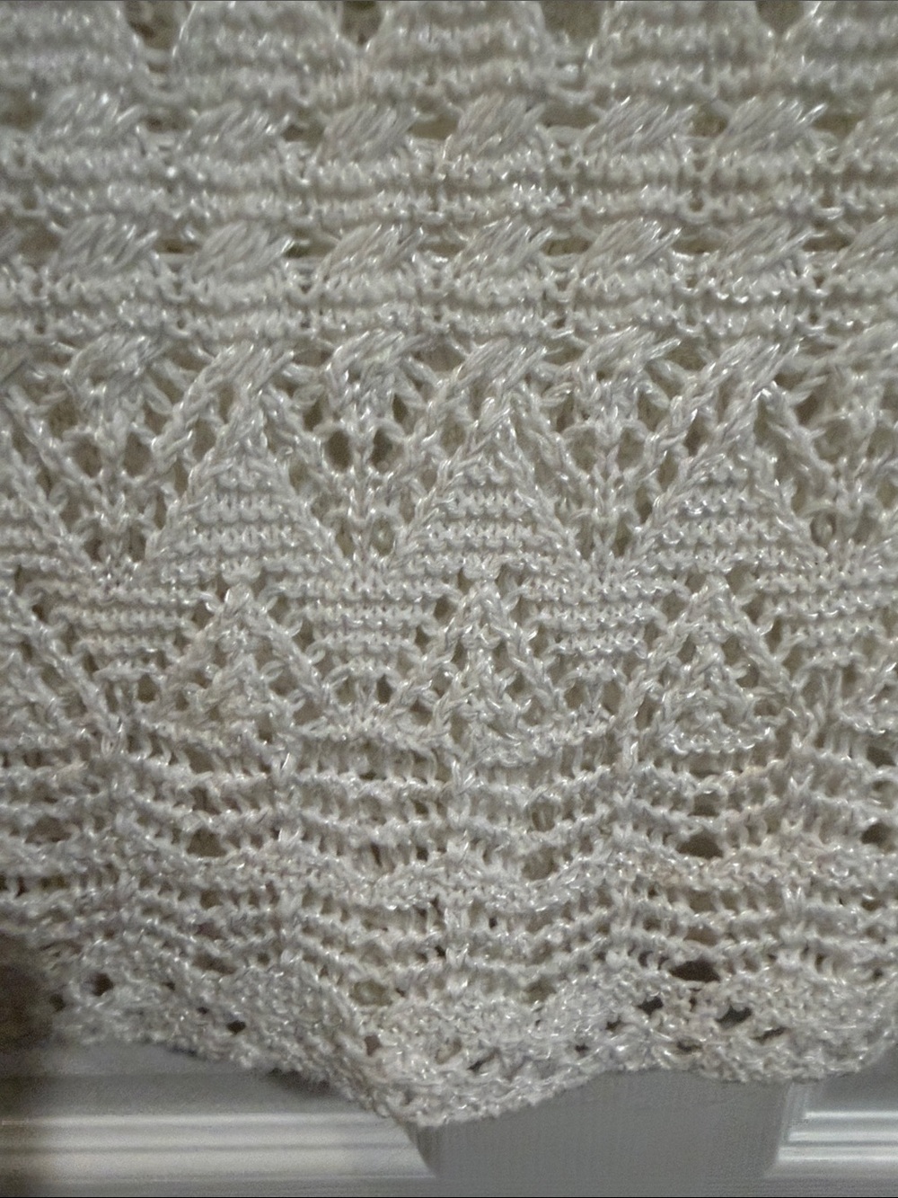 Cache Ivory Crochet Openwork Long-Sleeve Tunic - Picture 4 of 9